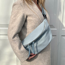 Load image into Gallery viewer, Pale Blue Crossbody Bum Bag
