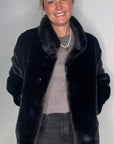 Pre-order for Dispatch w/c 25/11 - Black Faux Fur Jacket