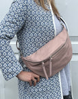 Blush Pink Large Crossbody Bum Bag