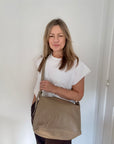 Taupe Crossbody Bag