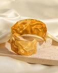 Gold Hammered Bangle