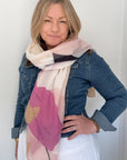 Pink Mix Tassel Scarf