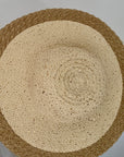Cream & Gold Foldable Sun Hat