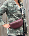 Dark Burgundy Crossbody/ Waist Bag