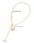 Gold Paperclip & Sunburst Necklace