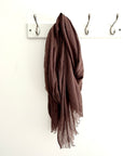 Chocolate Plain Lightweight Scarf
