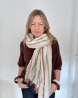 Pastel Stripe Luxury Scarf