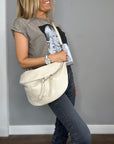Cream XL Crossbody Bum Bag