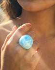 Aqua Resin Ring