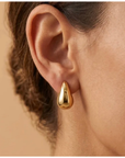 Gold Water Drop Earrings