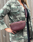 Dark Burgundy Crossbody/ Waist Bag