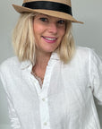 Beige Straw Hat