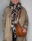 Preorder for dispatch w/c 16/2 - Dark Tan Crescent Crossbody Bag