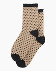 Gold & Black Spot Glitter Socks