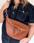 2nds Dark Tan Large Crossbody/ Bum Bag