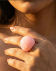 Pale Pink Resin Ring