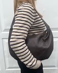 2nds Dark Brown Slouchy Tote Bag 2