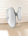 Silver Chunky Adjustable Ring