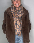 Taupe Faux Fur Jacket