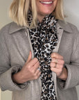 Mocha Animal Print Scarf