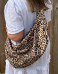 Mocha Animal Print Shoulder/ Crossbody Bag