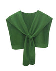 Bright Green Faux Jumper Scarf