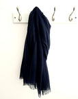 Navy Plain Lightweight Scarf