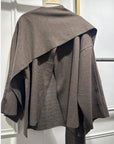 Brown Cape with Scarf