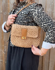 Raffia Buckle Fastening Crossbody / Shoulder Bag