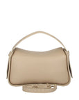 Light Taupe Leather Handheld/Crossbody Bag