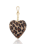 Leopard Heart Bag Charm