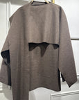 Brown Cape with Scarf