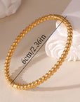 Gold Circle Bangle
