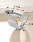 Silver Chunky Adjustable Ring