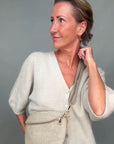 Taupe Raffia Large Crossbody / Waist Bag