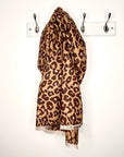 Brown Mix Animal Print Blanket Scarf