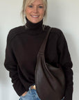 2nds Dark Brown Slouchy Tote Bag 2