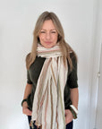 Pastel Stripe Luxury Scarf