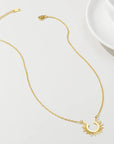 Gold Sunburst Necklace