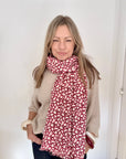 Pink & Burgundy Mix Amelia Scarf