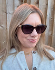 Blue Tortoiseshell Catseye Sunglasses