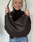 2nds Dark Brown Slouchy Tote Bag 2