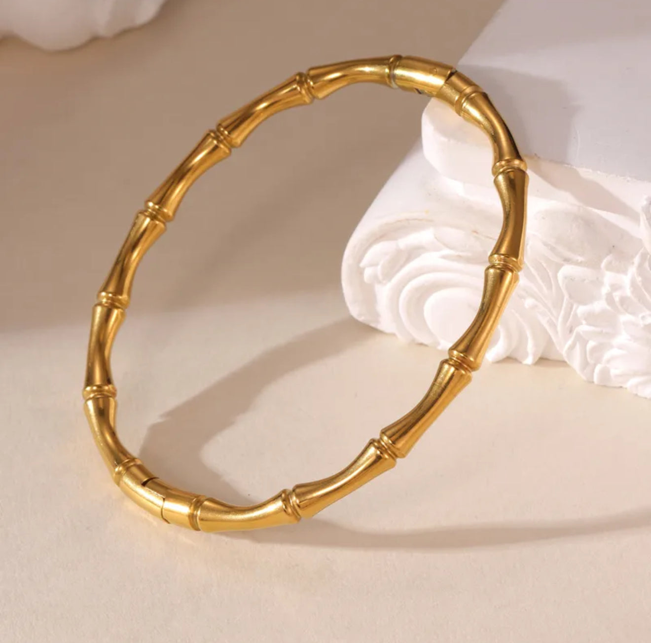Gold Bamboo Bangle