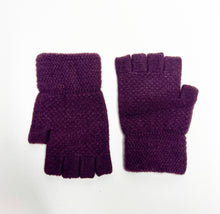 Load image into Gallery viewer, Plum Fingerless Gloves
