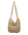 Cream Raffia Crossbody Bag