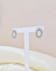 Silver Sunburst Earrings