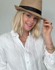 Beige Straw Hat