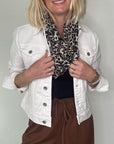 Mocha Animal Print Scarf