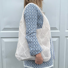 Load image into Gallery viewer, Ecru Knitted Tote Bag
