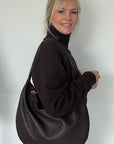 2nds Dark Brown Slouchy Tote Bag 2